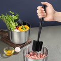 Kitchen Meat Chopper Ground Beef Masher Mixing, Grinding and Pounding Spatula Meat Scraper for Mincing Meat