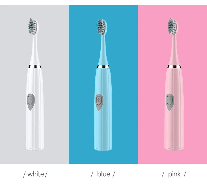 Adult Soft-bristle Electric Toothbrush, Portable and Durable Battery, IPX6 Waterproof Rating, Smart and Efficient Dental Care.